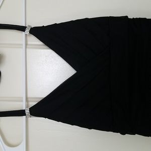 Black High-Low Halter Dress Size S